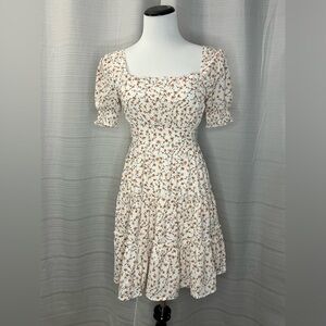 BLU PEPPER Fit & Flare Dress Size Small Flower Design